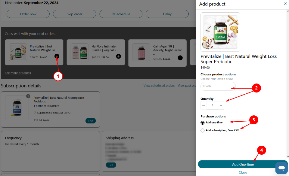 Add Product Screenshot
